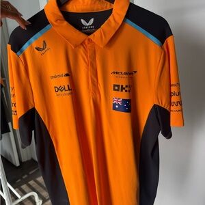 Castore Orange McLaren Polo Shirt